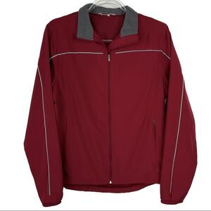 New Balance Dark Red Lightweight Full Zip Jacket Medium